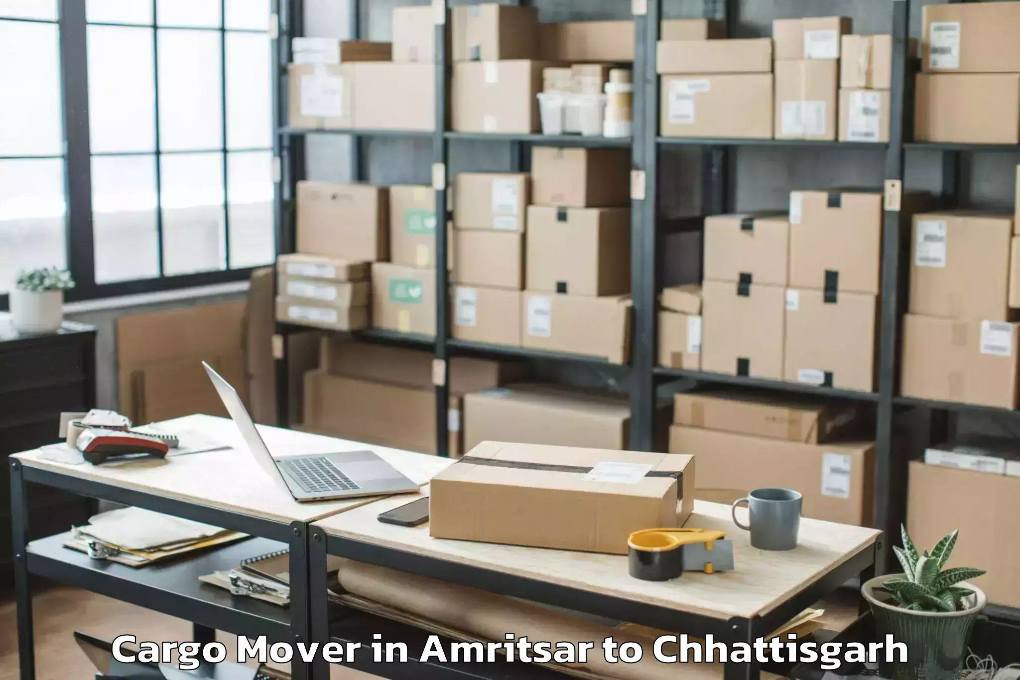 Book Amritsar to Bemetara Cargo Mover